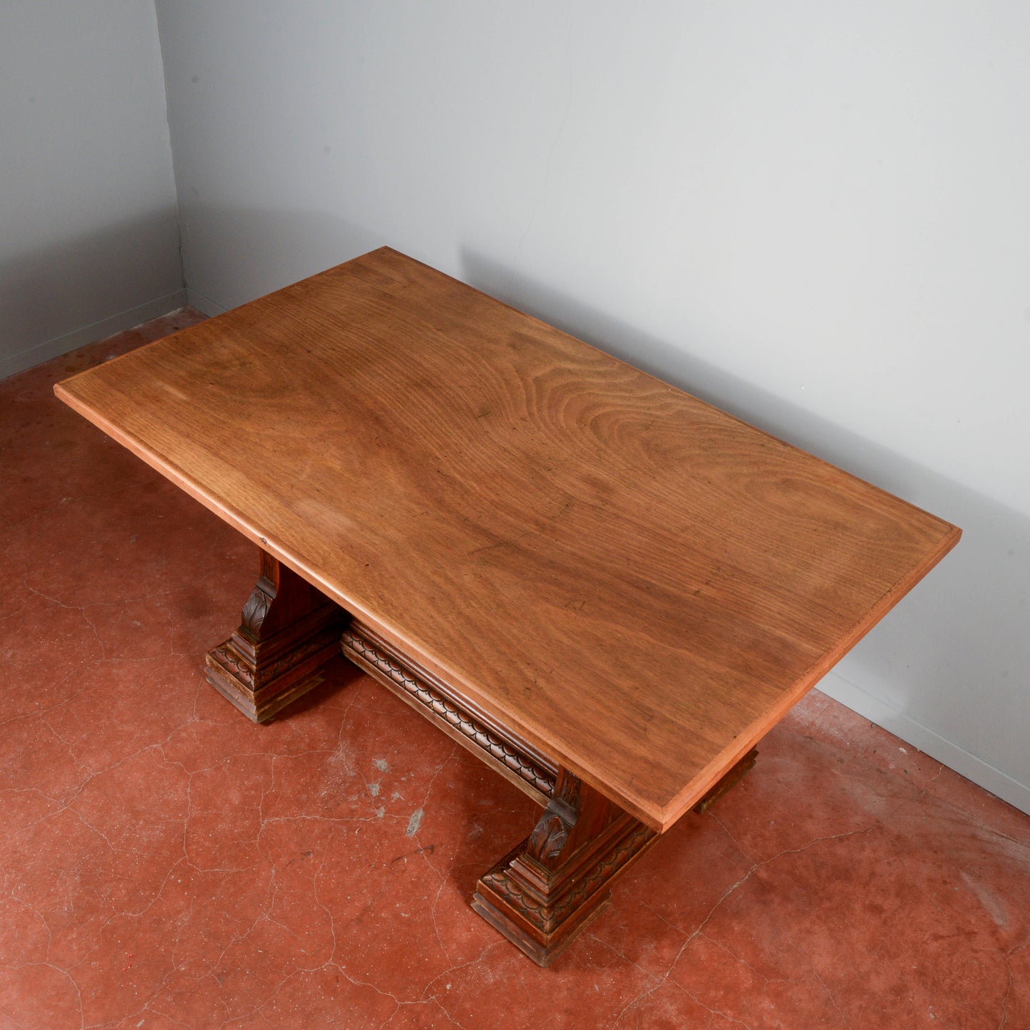 Tavolo con allunghi legno massello stile art deco