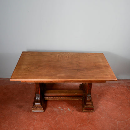 Tavolo con allunghi legno massello stile art deco