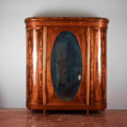 Armadio art deco intarsiato