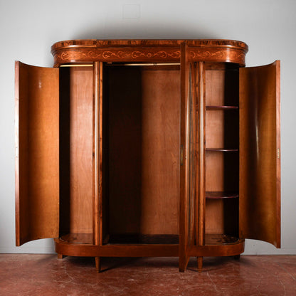 Armadio art deco intarsiato