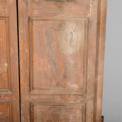 Porta Laccata Con Prove Pulite Dei Decori Epoca 700