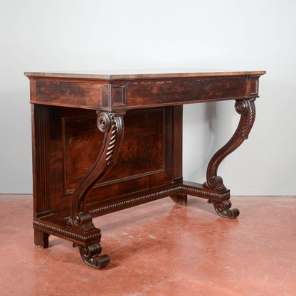 Consolle in legno di noce Italia secolo XIX