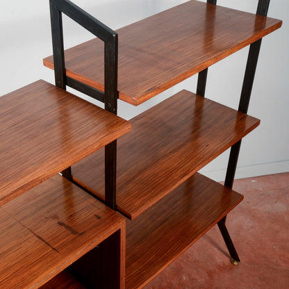 Libreria a giorno anni 1960  mid century originale