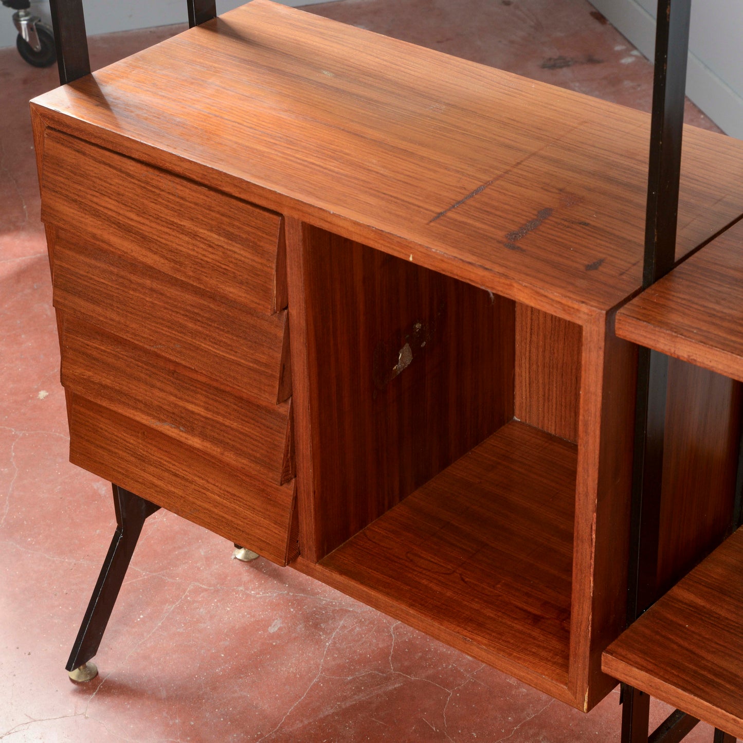 Libreria a giorno anni 1960  mid century originale
