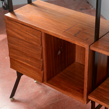 Libreria a giorno anni 1960  mid century originale