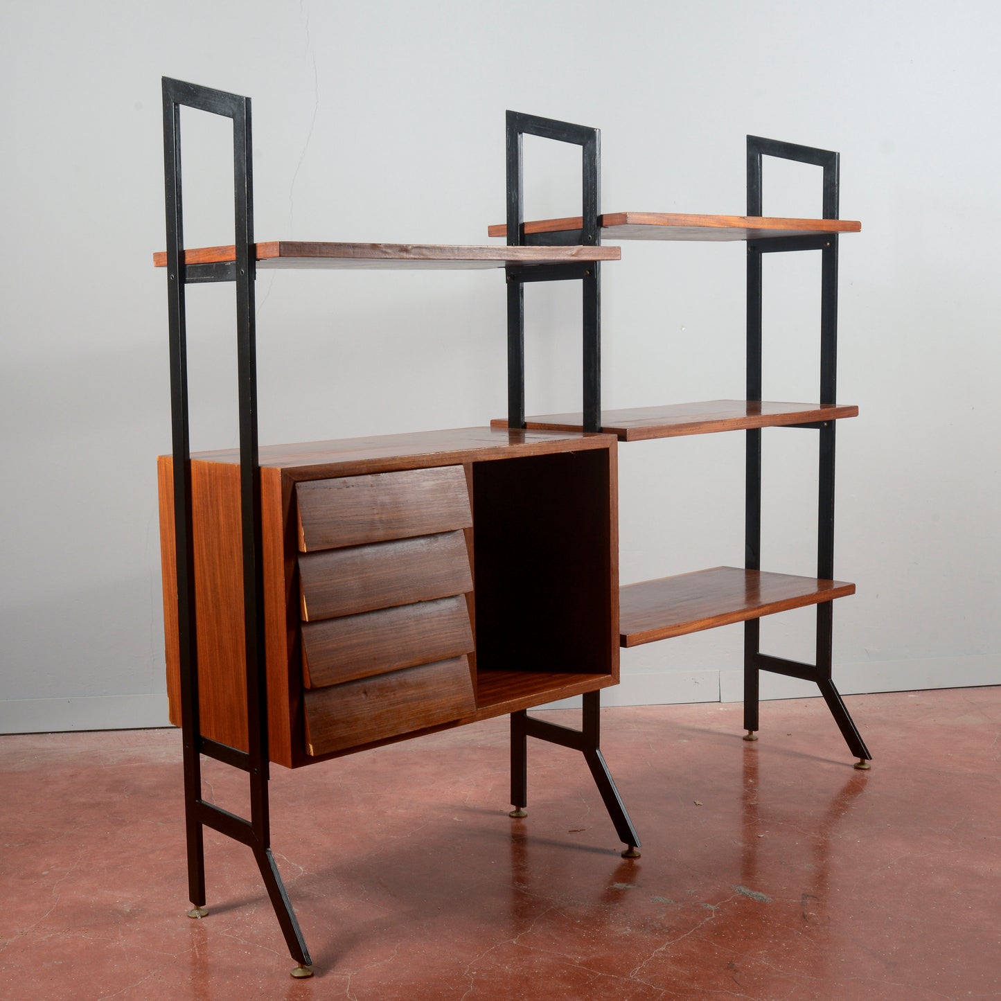 Libreria a giorno anni 1960  mid century originale