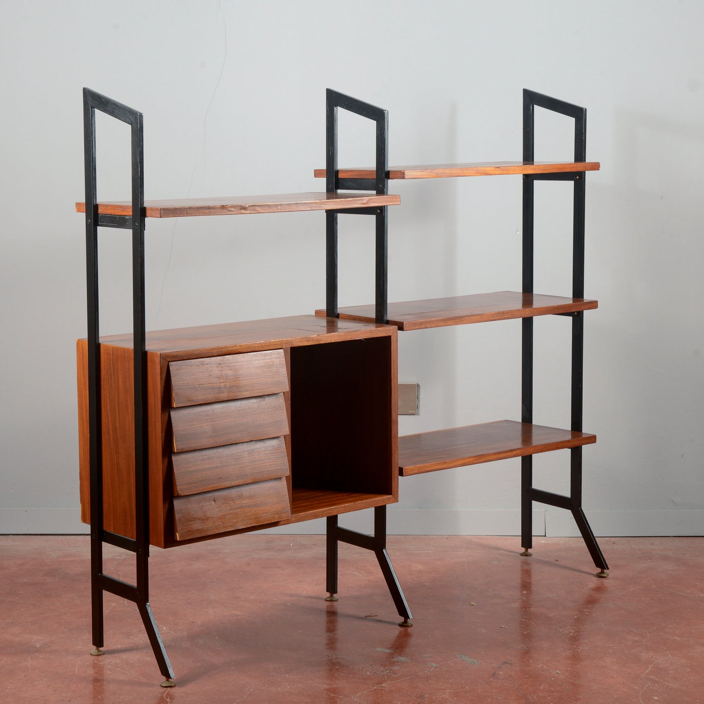 Libreria a giorno anni 1960  mid century originale