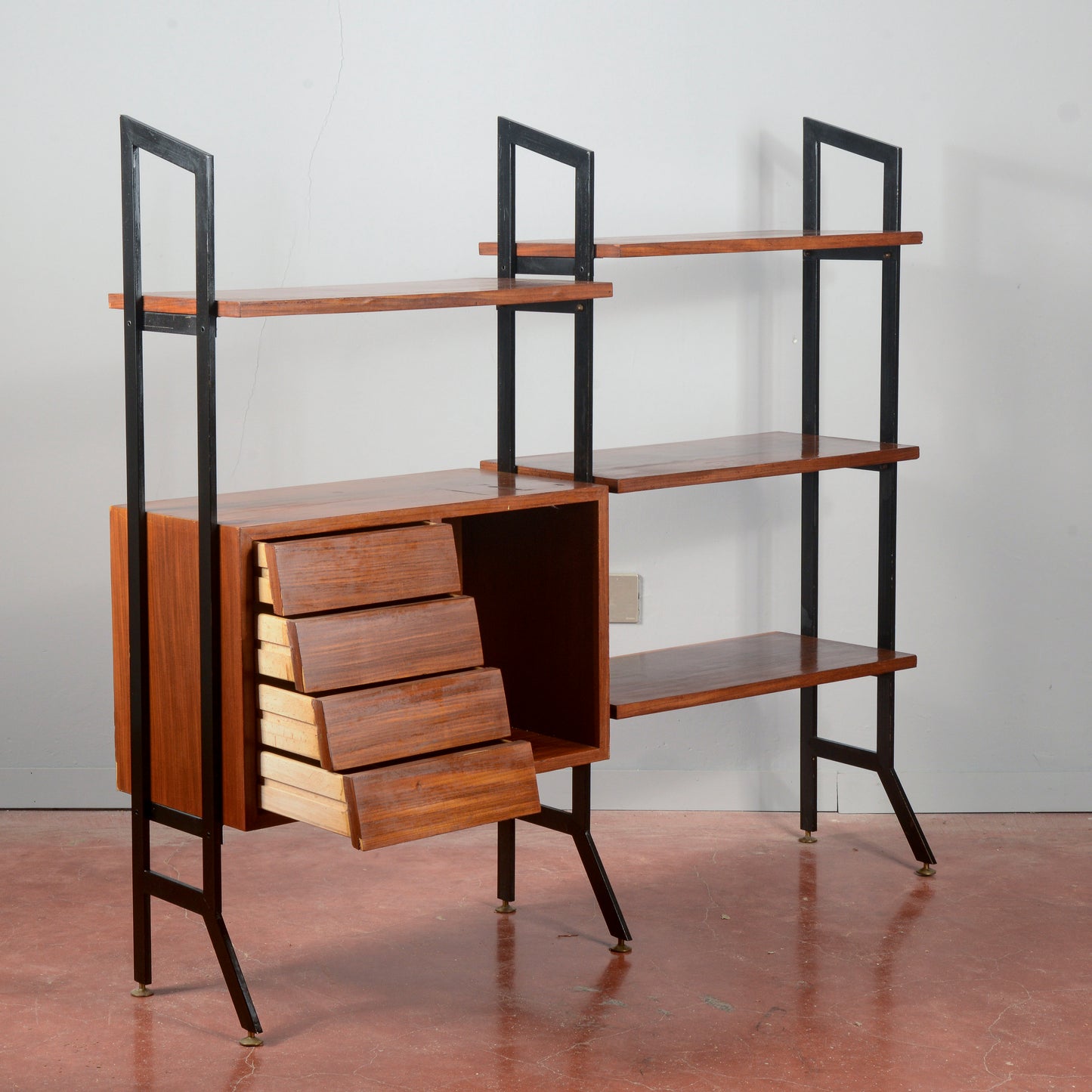 Libreria a giorno anni 1960  mid century originale