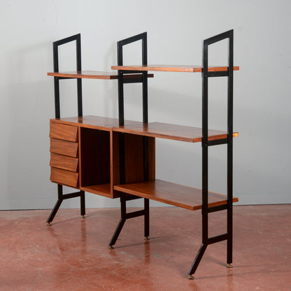 Libreria a giorno anni 1960  mid century originale