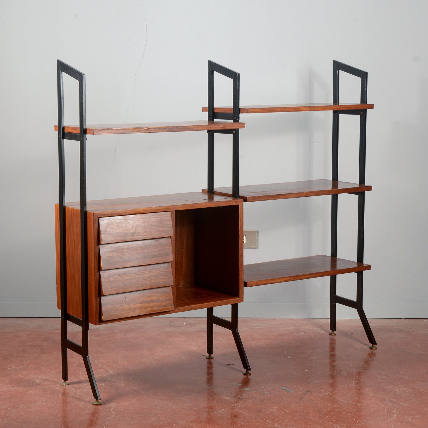 Libreria a giorno anni 1960  mid century originale