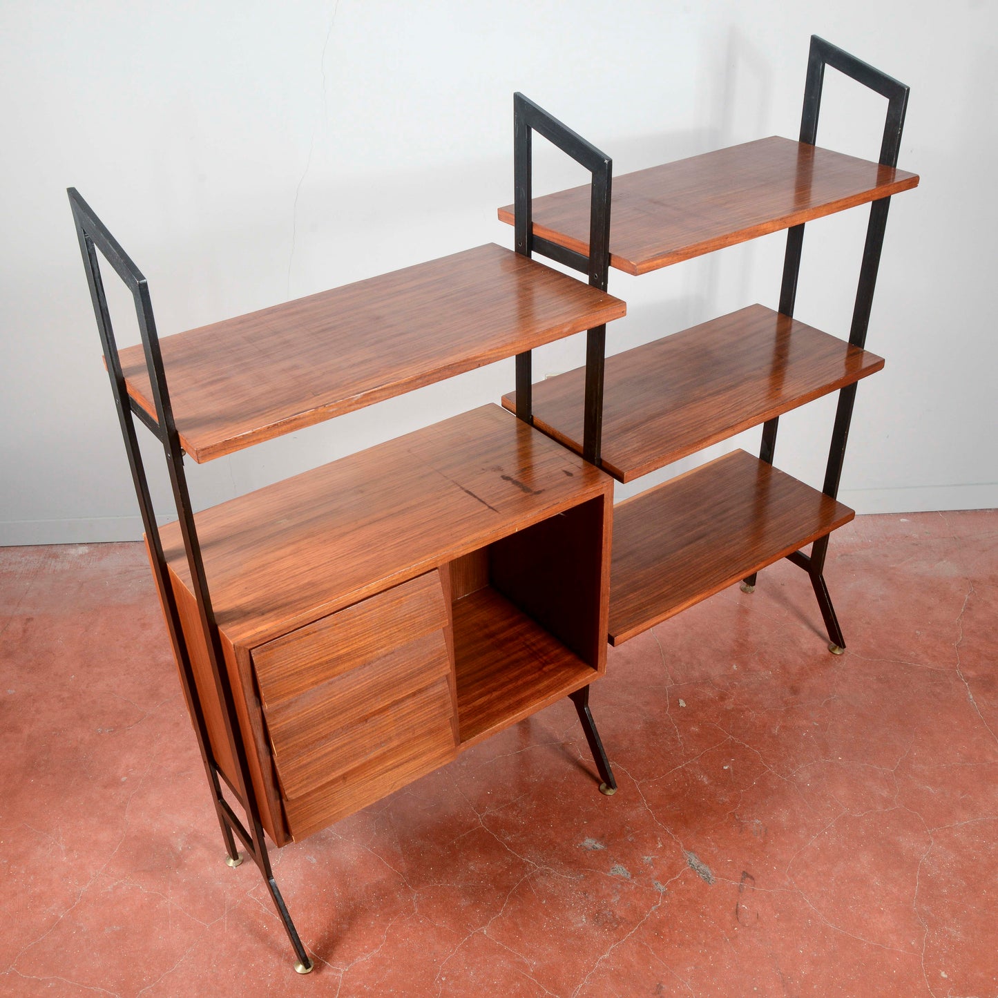 Libreria a giorno anni 1960  mid century originale
