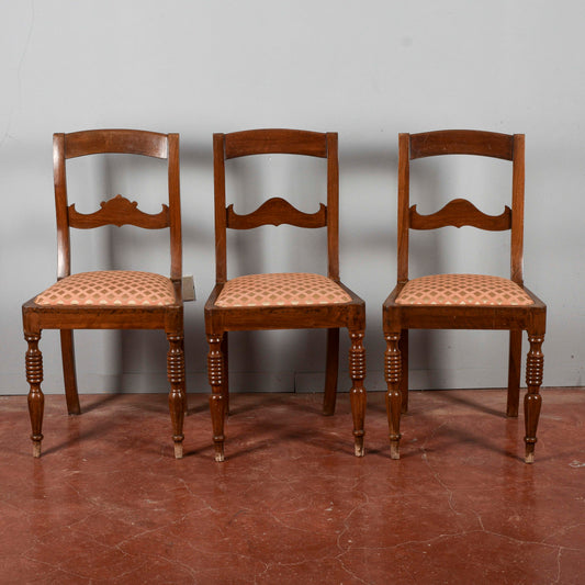 set 3 sedie vintage stile luigi filippo