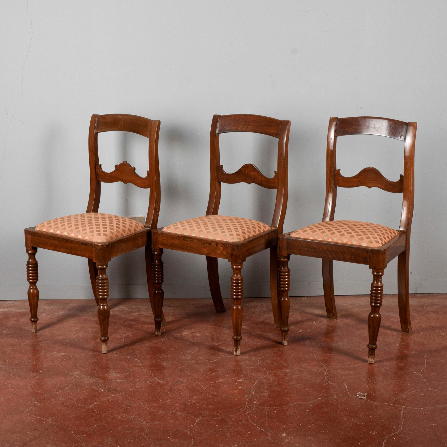 set 3 sedie vintage stile luigi filippo