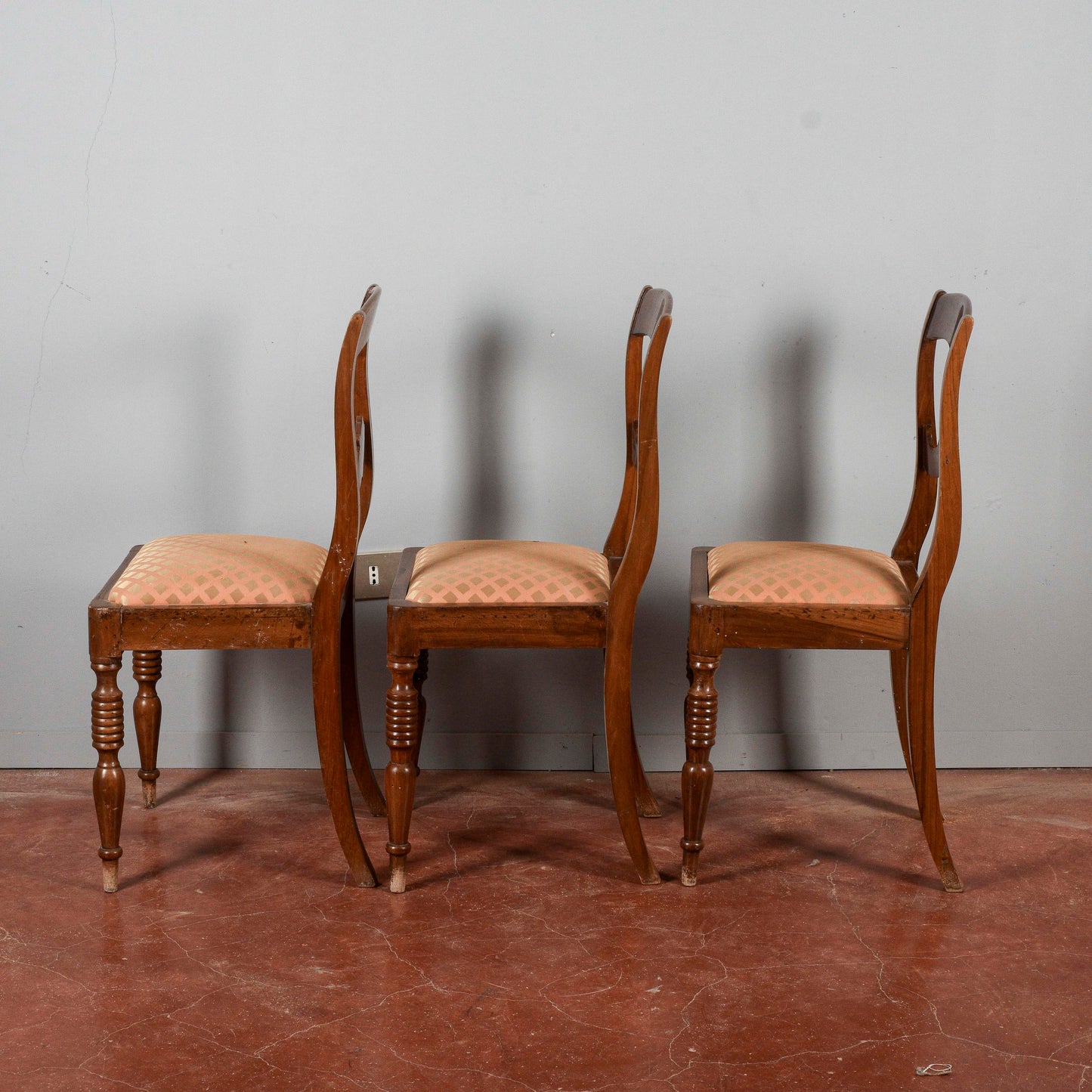set 3 sedie vintage stile luigi filippo