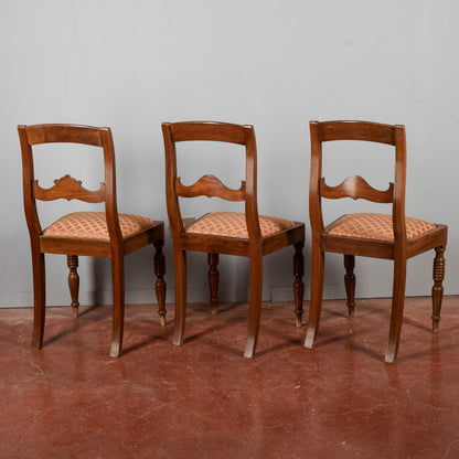 set 3 sedie vintage stile luigi filippo