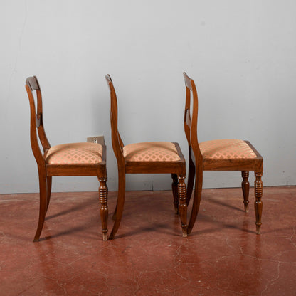set 3 sedie vintage stile luigi filippo