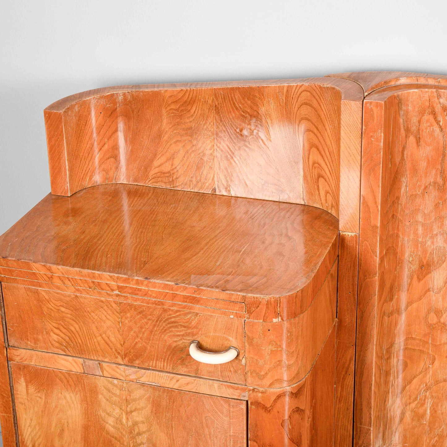 Letto testata e comodini art deco originali