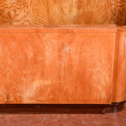 Letto testata e comodini art deco originali