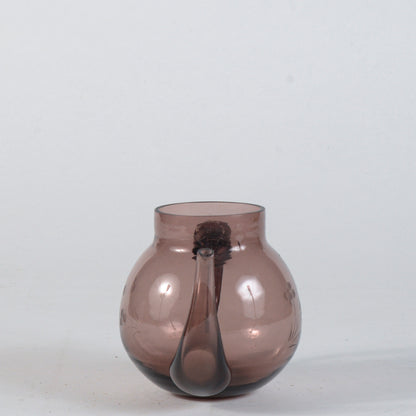 Teiera in vetro di Murano soffiato color viola Italia 1950