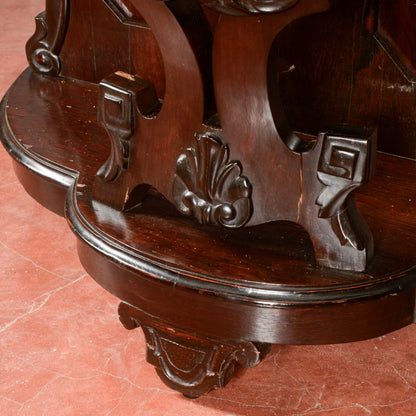 Consolle in legno intagliato con piano in marmo  Italia secolo XIX