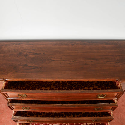 Credenza scantonata  stile sacrestia in noce