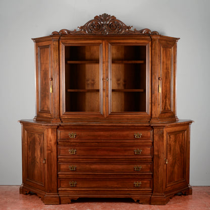 Credenza Libreria stile sacrestia due corpi