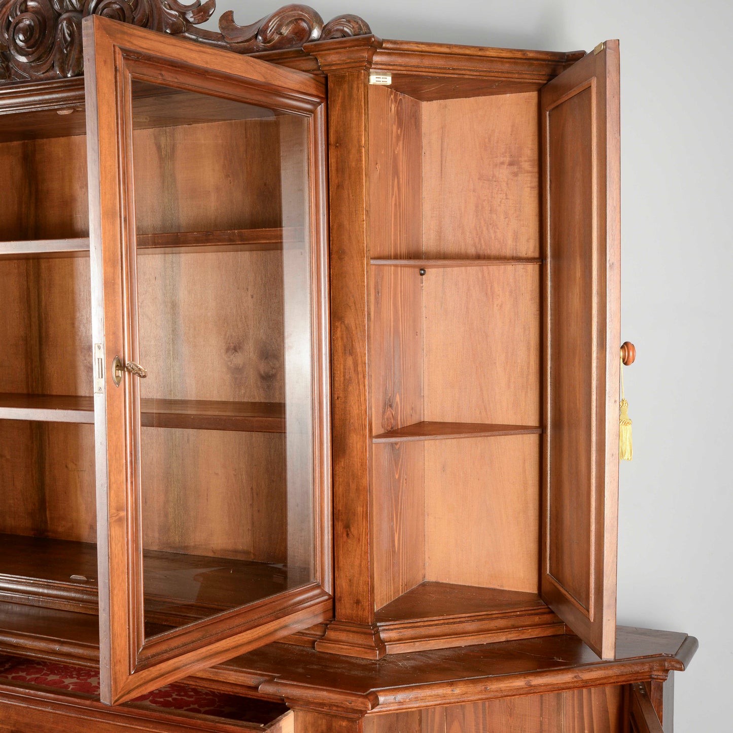 Credenza Libreria stile sacrestia due corpi