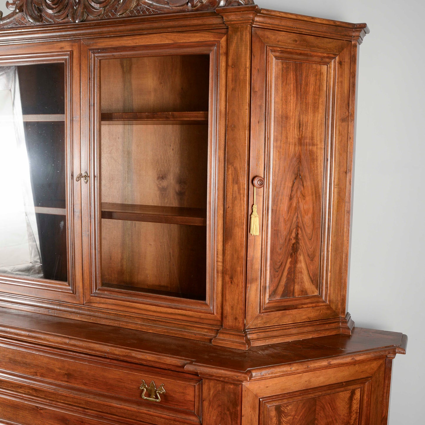 Credenza Libreria stile sacrestia due corpi