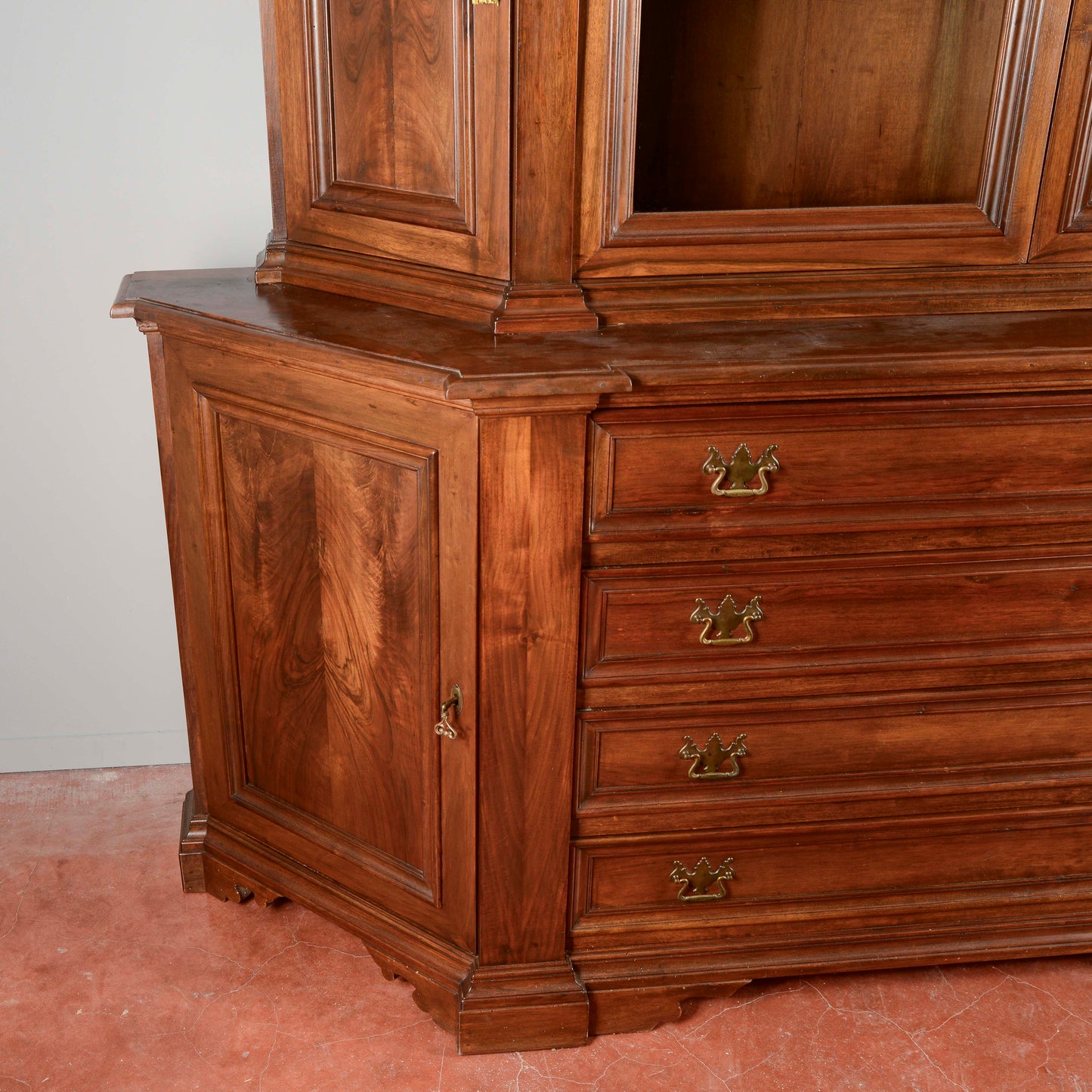 Credenza Libreria stile sacrestia due corpi
