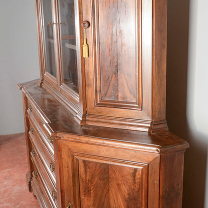 Credenza Libreria stile sacrestia due corpi