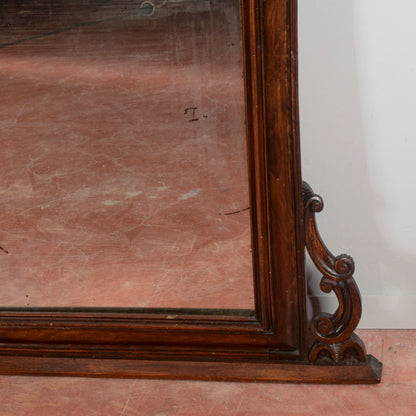 Specchiera in legno di noce massello Italia XIX secolo