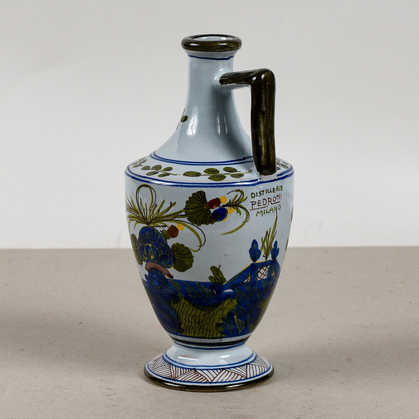 Vaso Brocca Ceramica Faenza Calf Distillerie Pedroni Milano