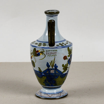 Vaso Brocca Ceramica Faenza Calf Distillerie Pedroni Milano