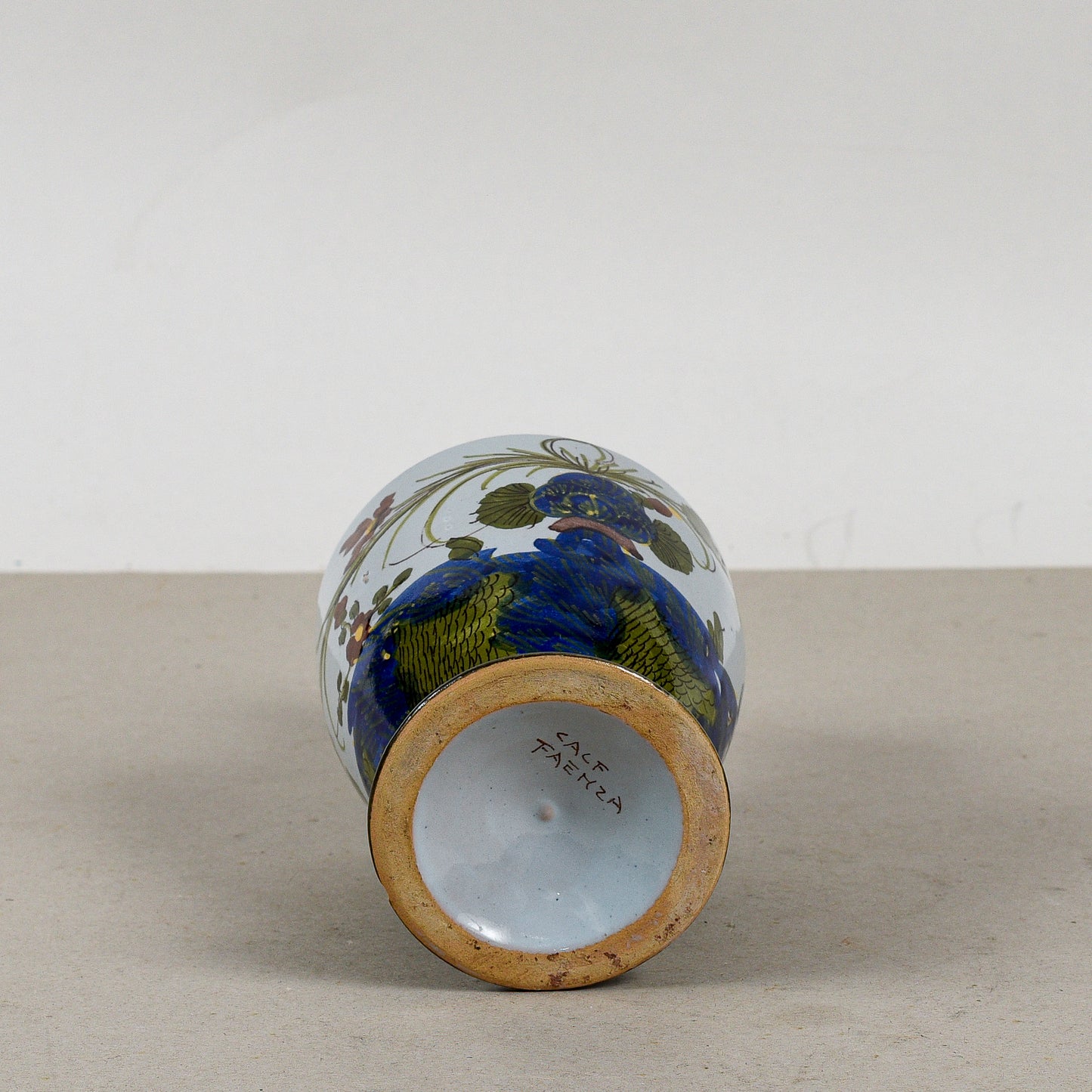 Vaso Brocca Ceramica Faenza Calf Distillerie Pedroni Milano