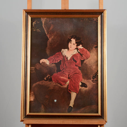 Quadro stampa su tela bambino fanciullo seduto stile 800  di Thomas Lawrence