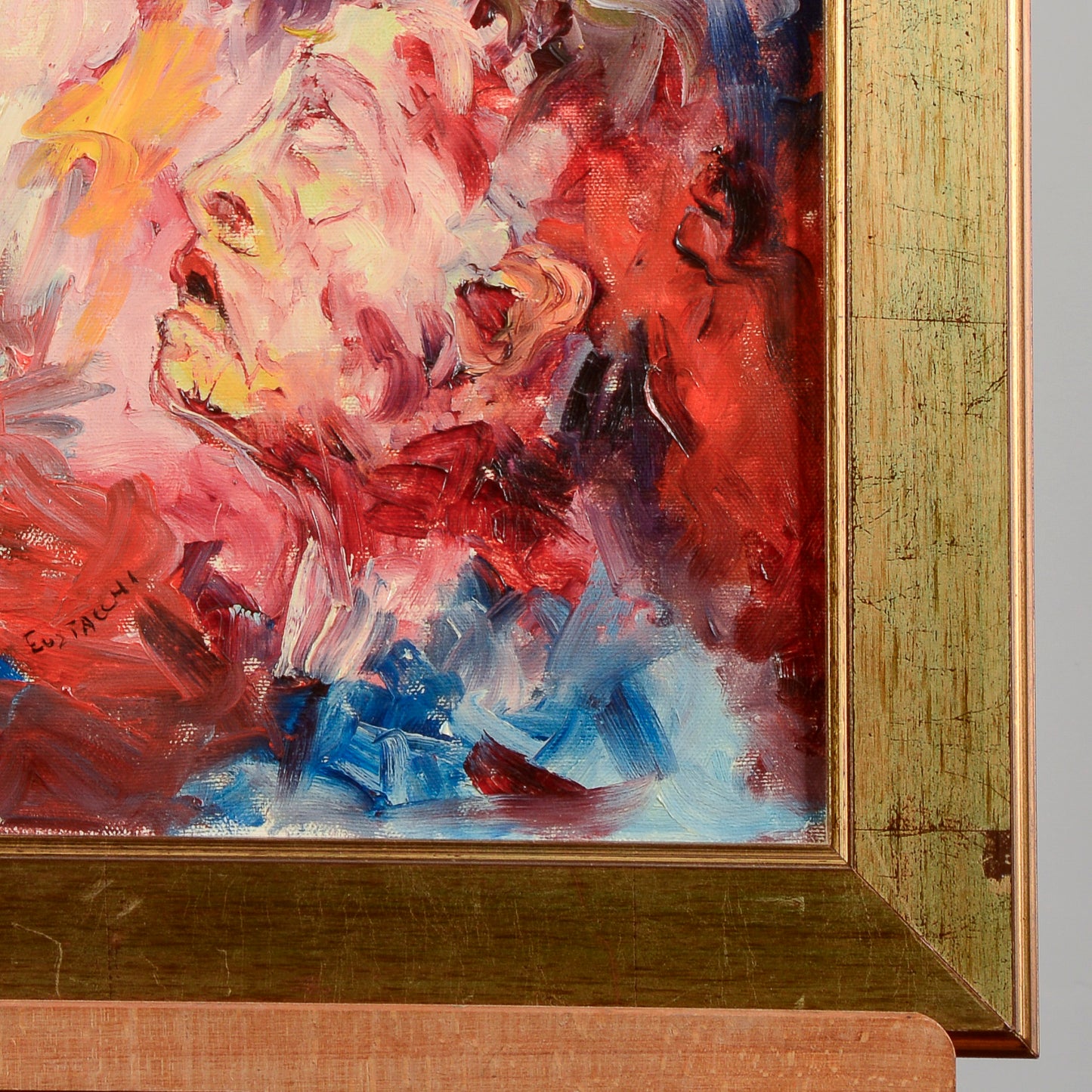 Quadro olio su tela di Carlo Eustacchi titolo Droga