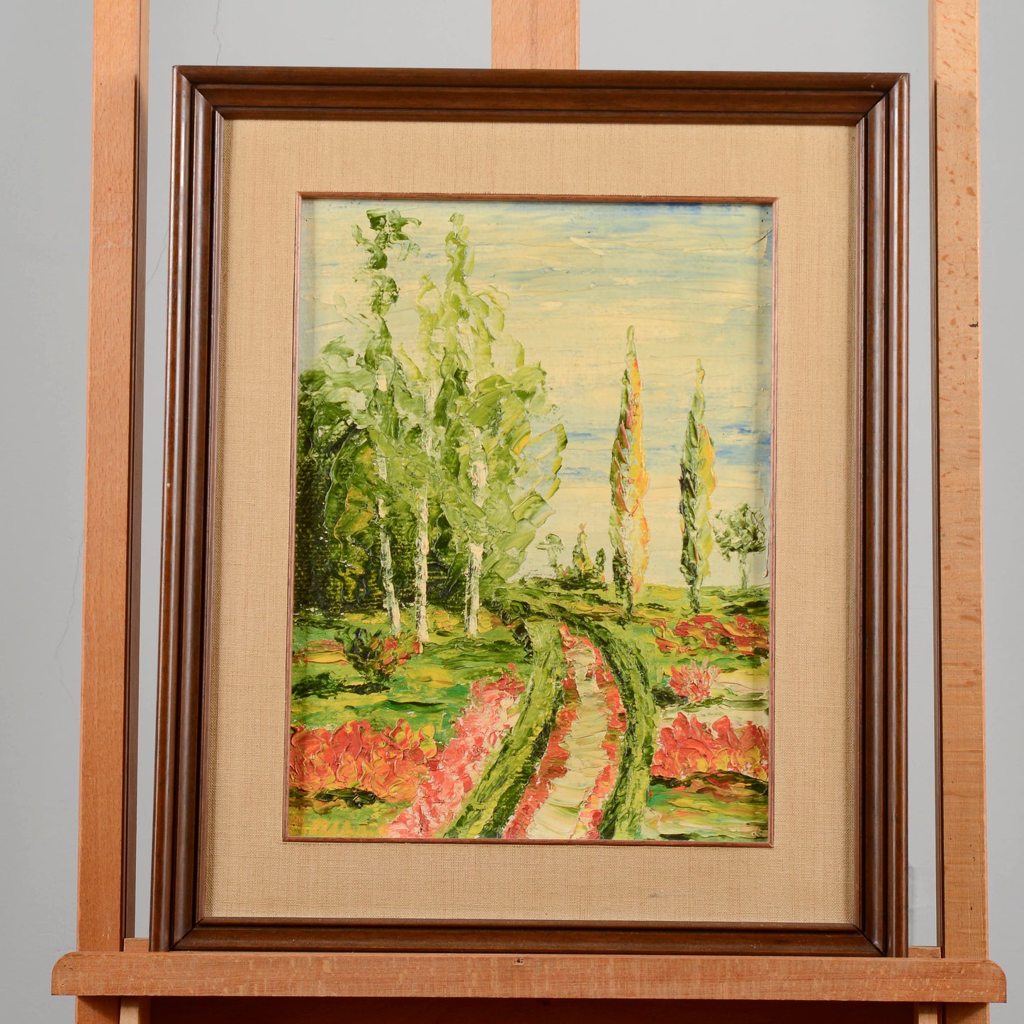 Quadro dipinto olio su tela materico