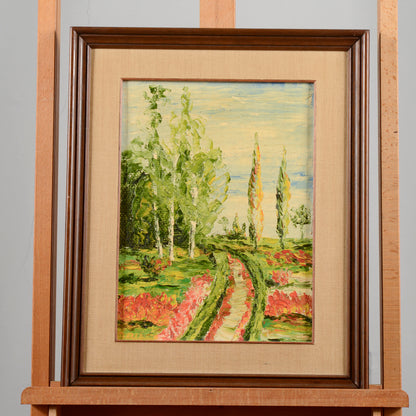 Quadro dipinto olio su tela materico
