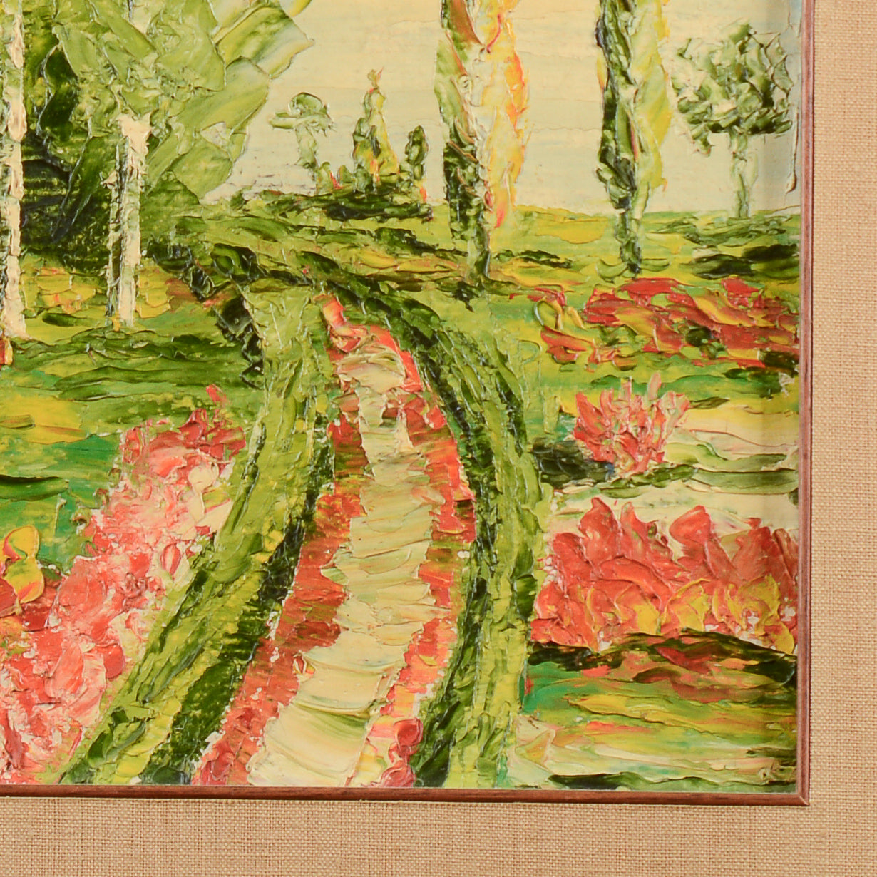 Quadro dipinto olio su tela materico