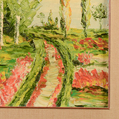 Quadro dipinto olio su tela materico