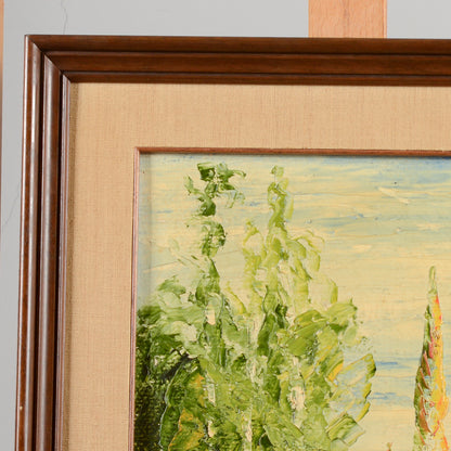 Quadro dipinto olio su tela materico