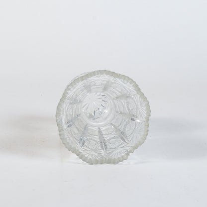 Vaso cristallo inciso e lavorato XX secolo