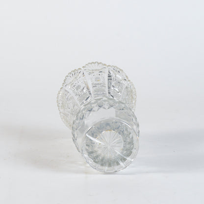 Vaso cristallo inciso e lavorato XX secolo