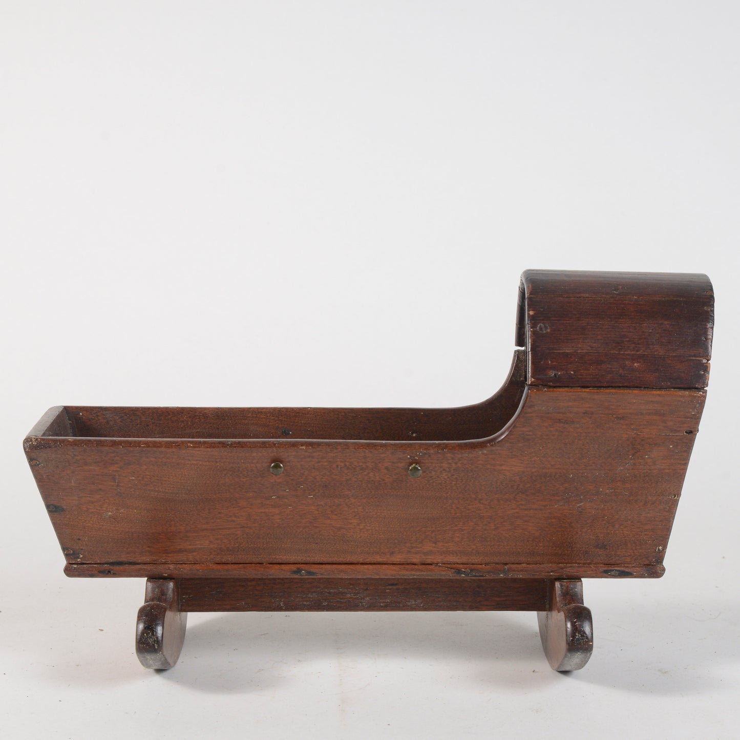 Culla in legno giocattolo artigianale XX secolo