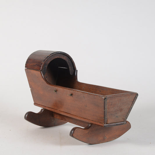 Culla in legno giocattolo artigianale XX secolo