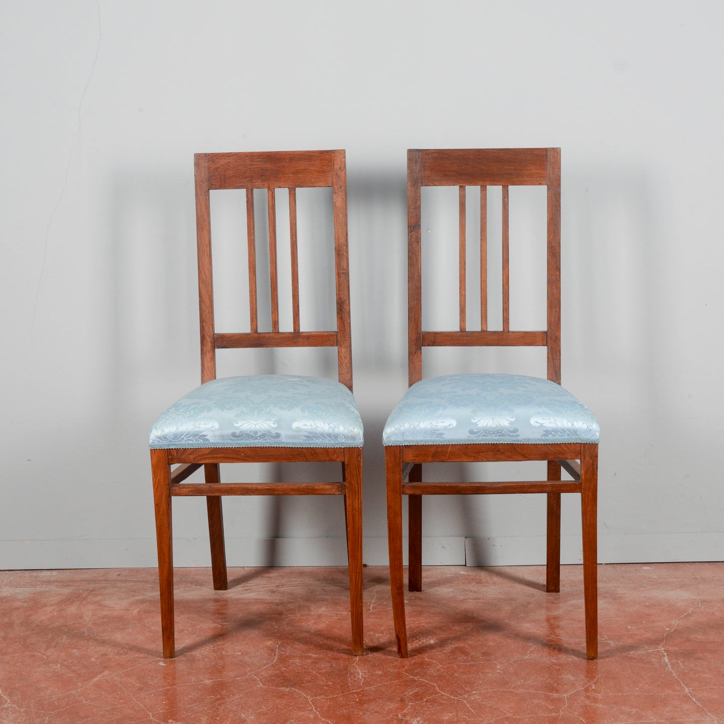 coppia sedie rifoderate restaurare liberty