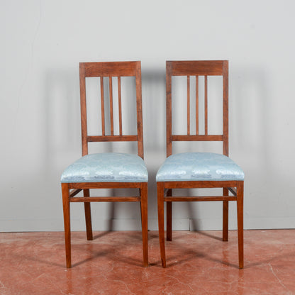 coppia sedie rifoderate restaurare liberty