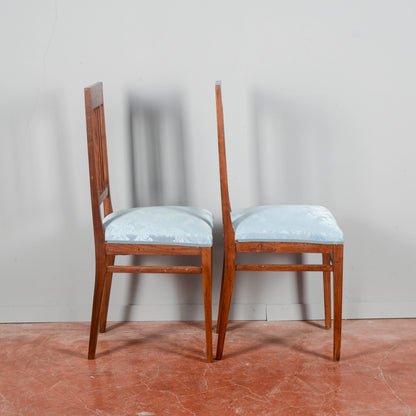 coppia sedie rifoderate restaurare liberty