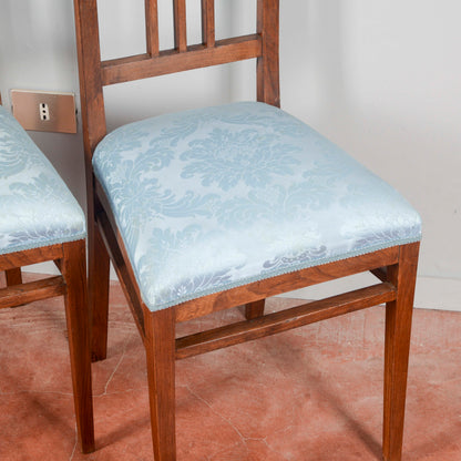 coppia sedie rifoderate restaurare liberty