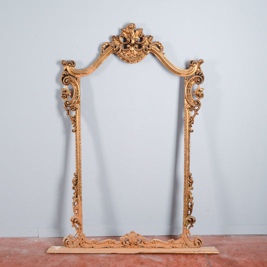 Cornice intagliata dorata stile barocco XX secolo